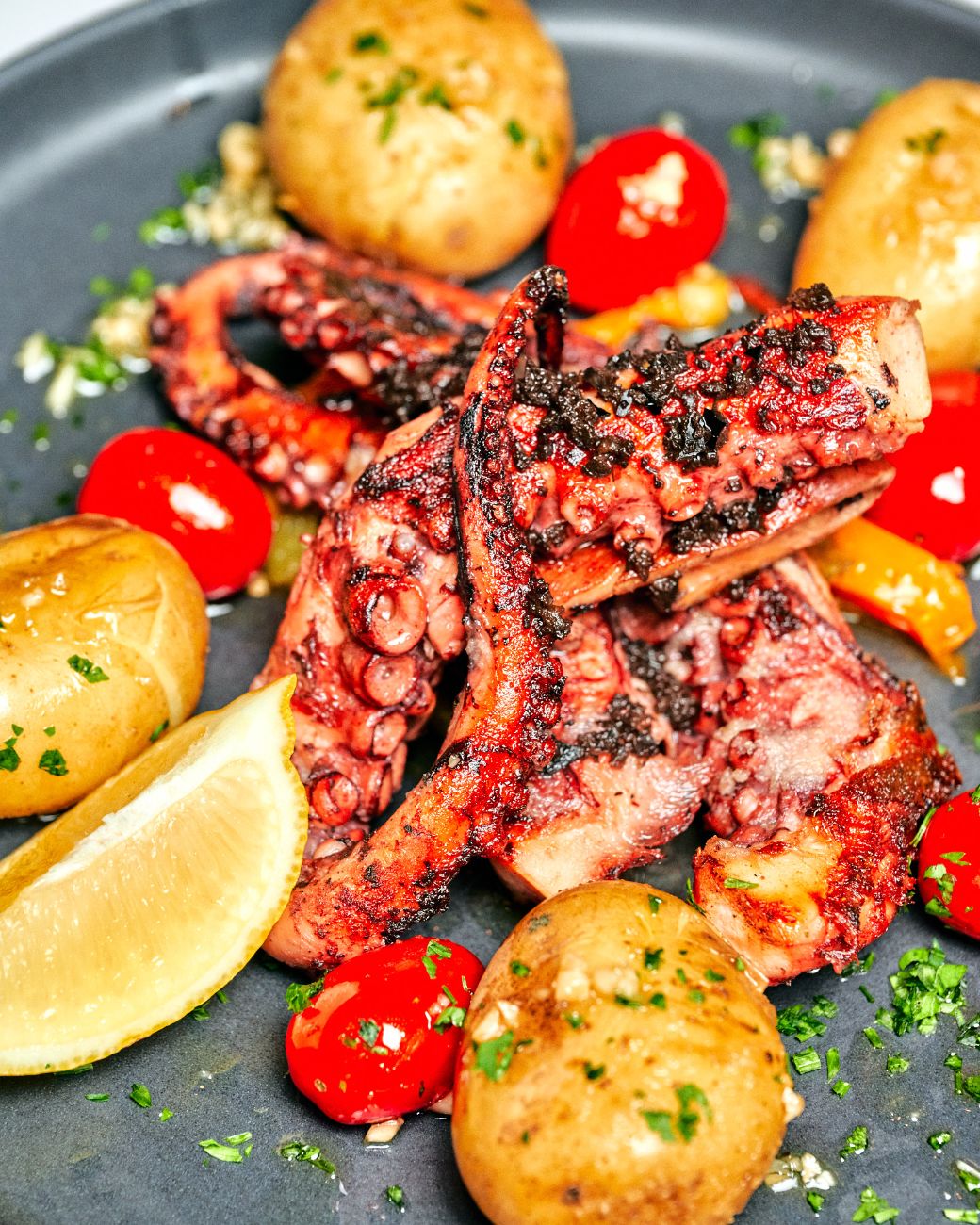 Poulpe grillé
