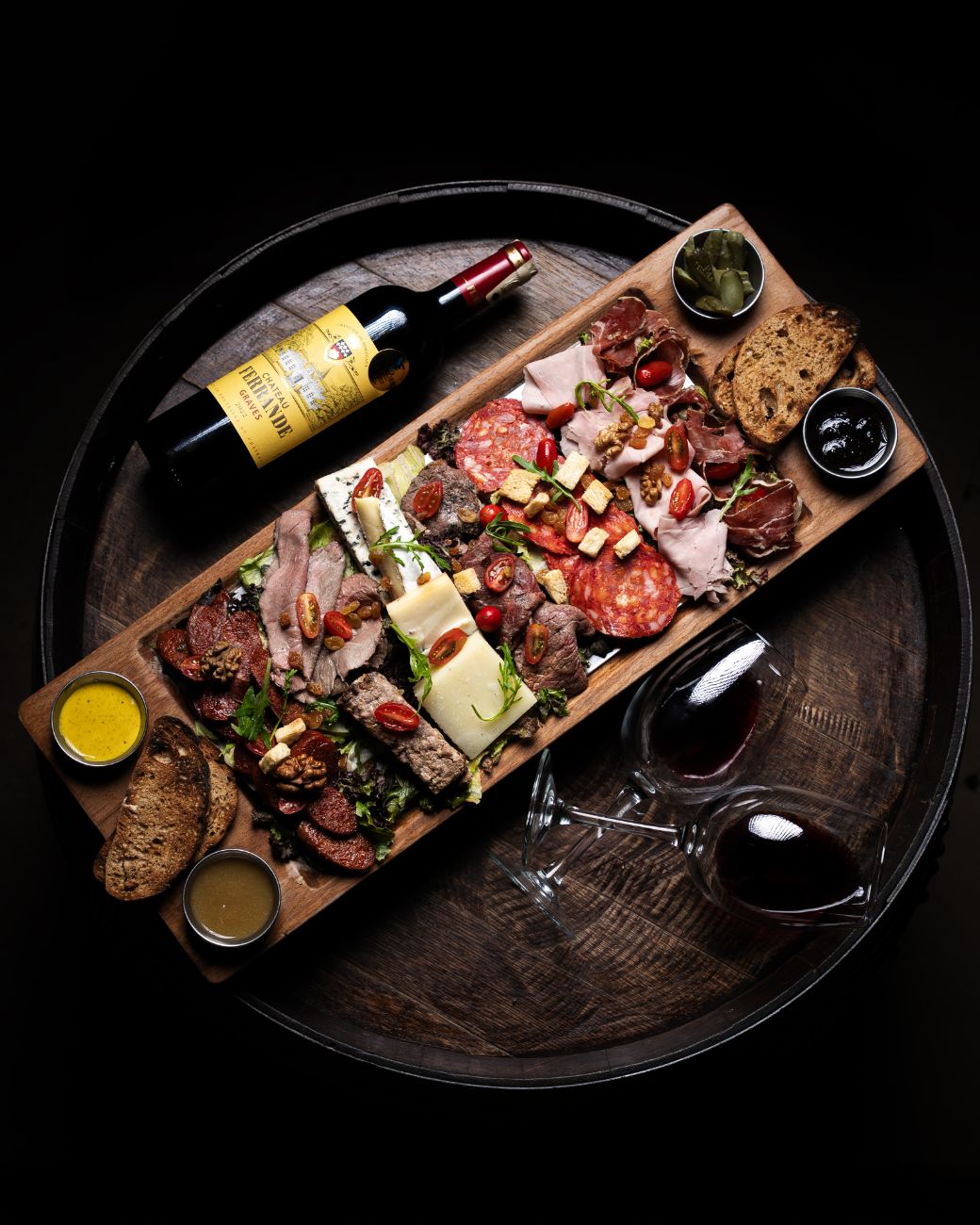 Planche de charcuterie et fromages